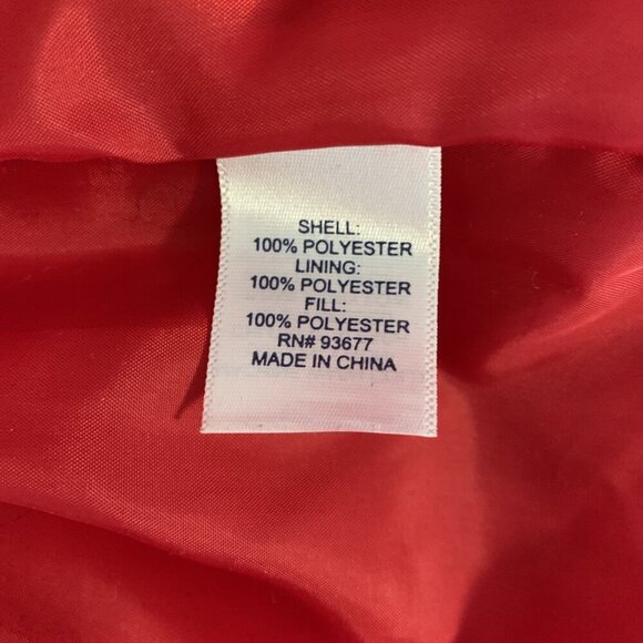 St Johns Bay Womens 5X Quilted Vest Red Gold Zip Barn Classic Chore Pockets - Picture 7 of 12